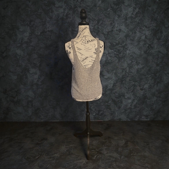 moon & madison Gray Soft Sweater Tank - Picture 2 of 4